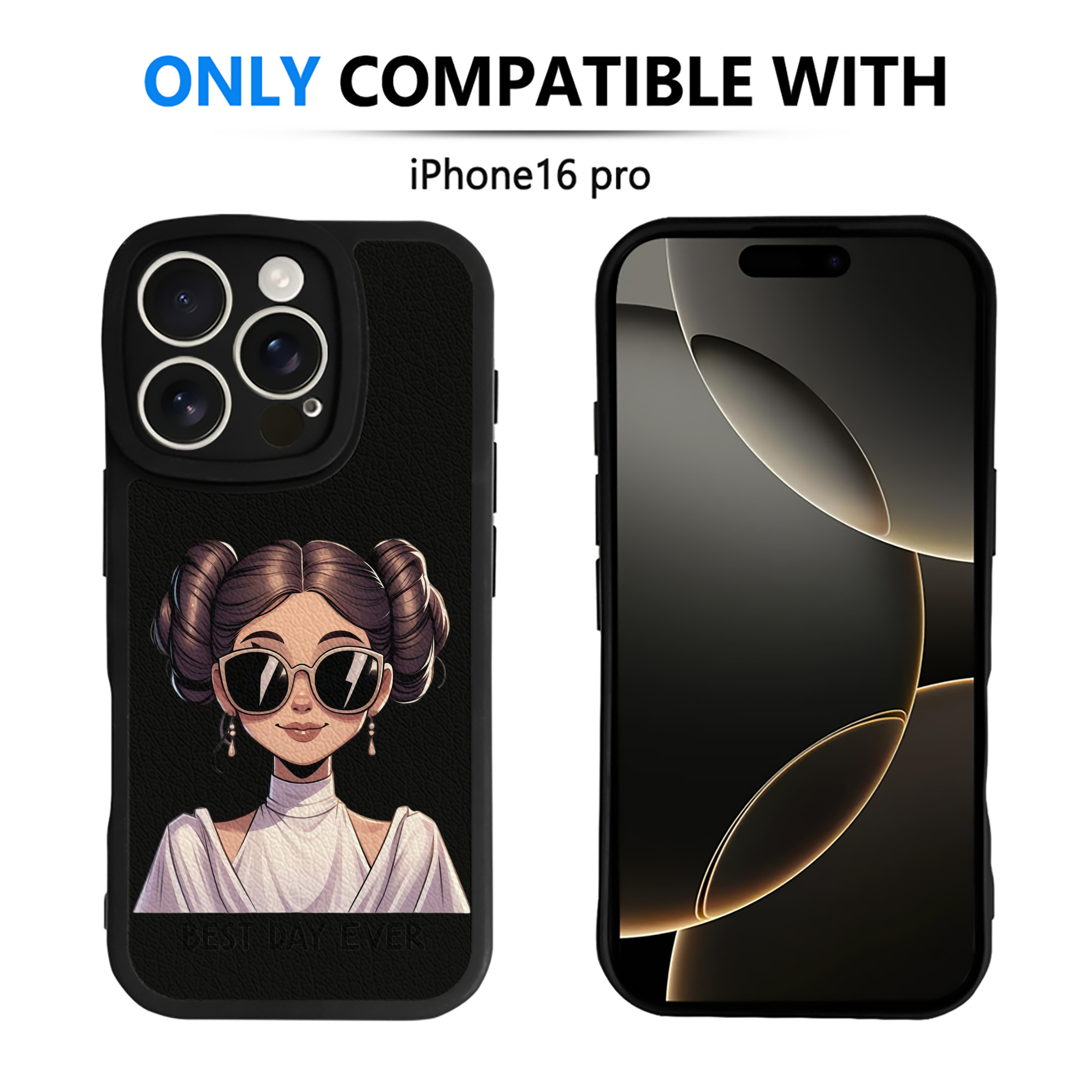 （画像用） スター・ウォーズ Star Wars 【iPhone 16シリーズ対応】シリコンスマホケース（レザー調） 材質：シリコン